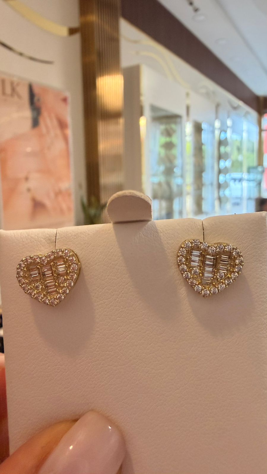 ARETES CORAZON BAGUETTE 2.8GR 10K